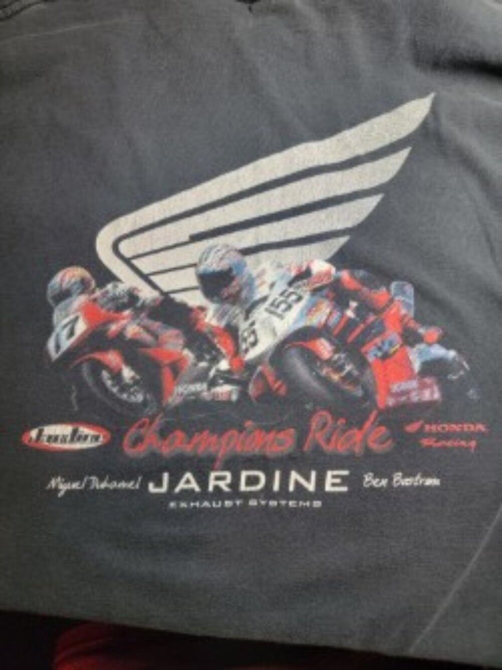 Honda Racing Miguel Duhamel Ben Bostrom Jardine Y2K T-Shirt XXXL Moto
